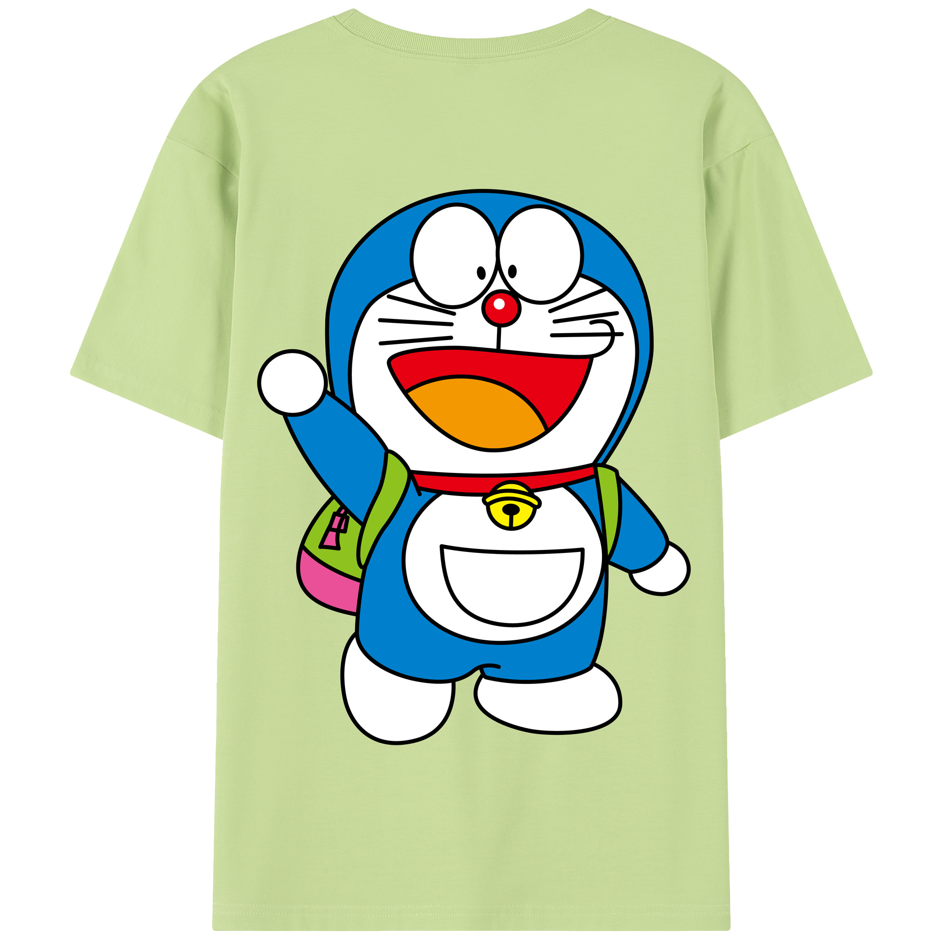 （画像用） ドラえもん Doraemon 綿100％半袖Tシャツ（背面プリント）